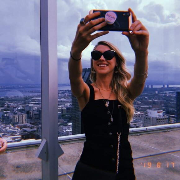 Black Button Up Mini Dress - Picture 2 of 3